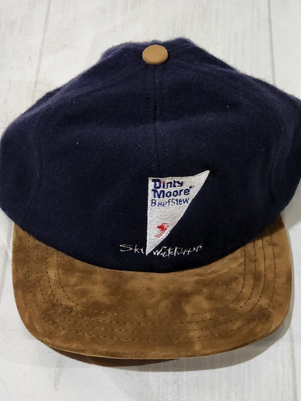 Vintage Dinty Moore Beef Stew 94-95 Ski Watchers Suede Hat
